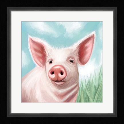 Framed Farmhouse Pig Print