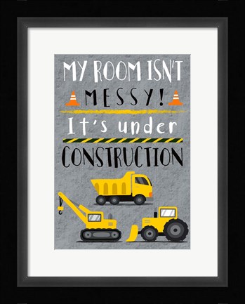 Framed Under Construction Print
