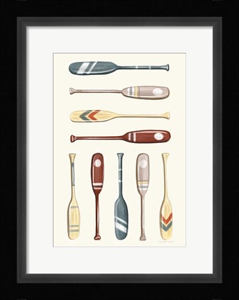 Framed Oar Collection II Print