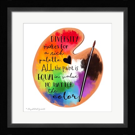 Framed Colors of Diversity Print