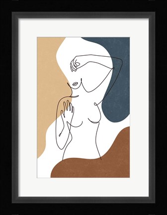 Framed Curves Print