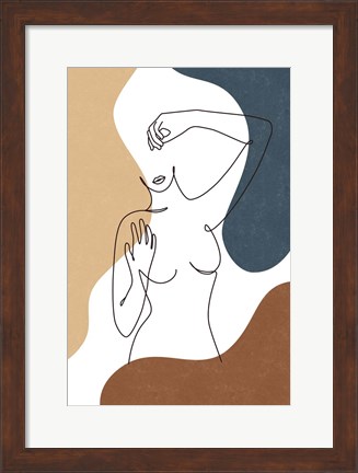 Framed Curves Print