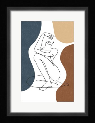 Framed Curves II Print