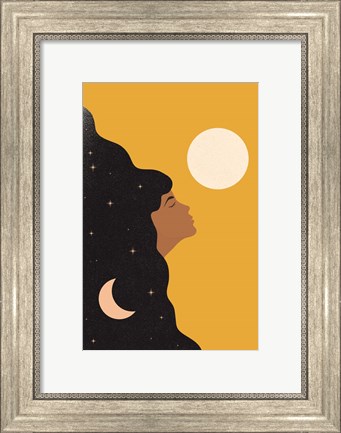 Framed Sun and Moon Print