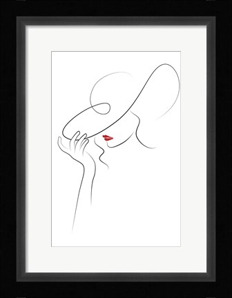 Framed Hat Couture V Print