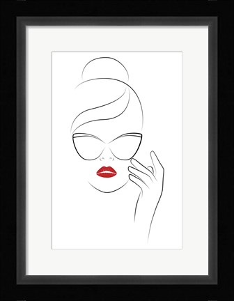 Framed Good Face Print