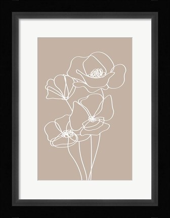 Framed Pansies Print