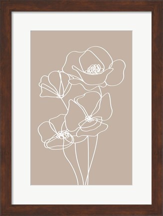 Framed Pansies Print