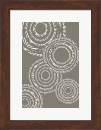 Framed Abstract Circles Print