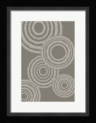 Framed Abstract Circles Print