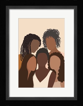 Framed Five Females Print