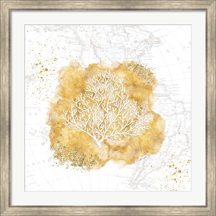 Framed Golden Coral Print
