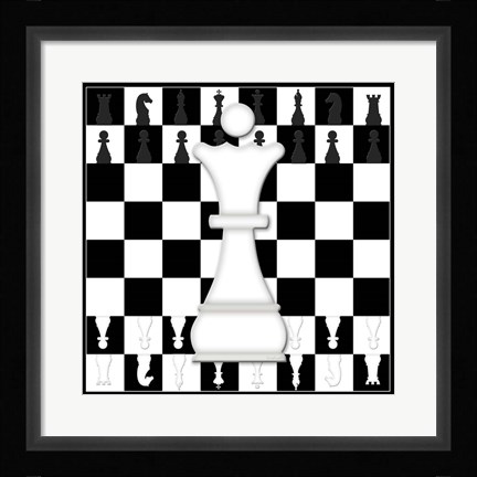 Framed White Queen Print
