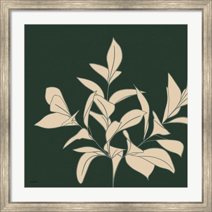 Framed Green Botanical Print