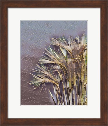Framed Gemstone Grass Print
