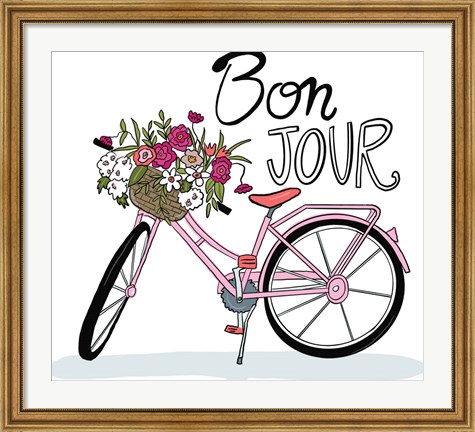 Framed Bon Jour Print