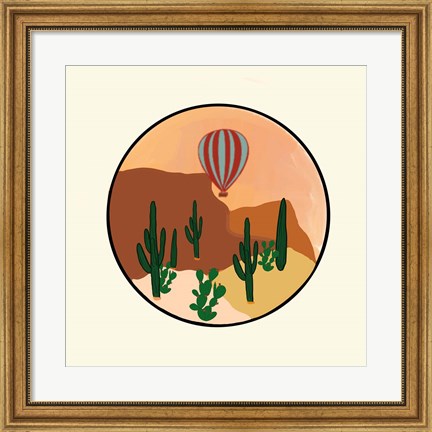 Framed Hot Air Desert Print