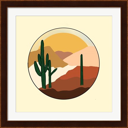 Framed Desert Sunset Print