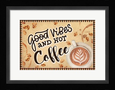 Framed Good Vibes Print