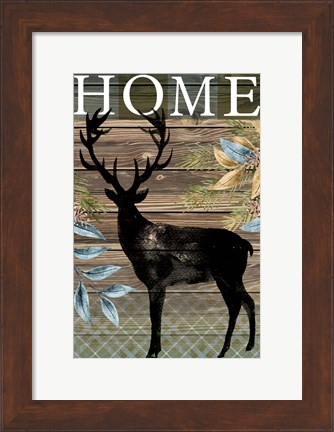 Framed Home Elk Print