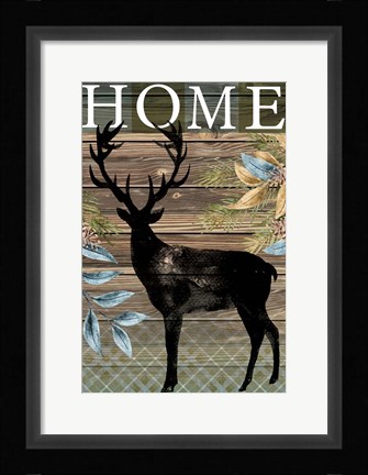 Framed Home Elk Print