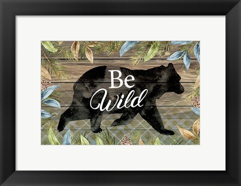 Framed Wild Bear Print
