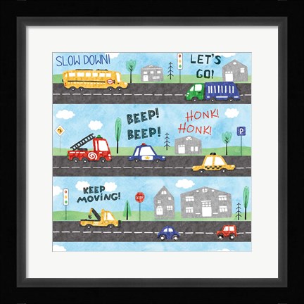 Framed Street Scene Print