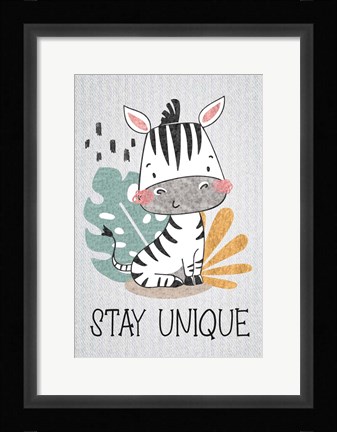Framed Stay Unique Print