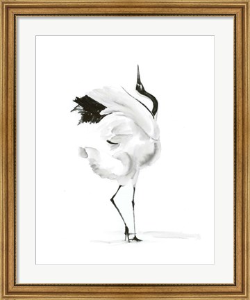 Framed Dancing Bird I Print