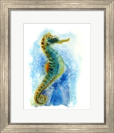 Framed Seahorse I Print