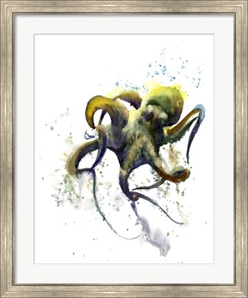 Framed Octopus I Print