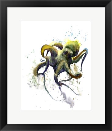 Framed Octopus I Print