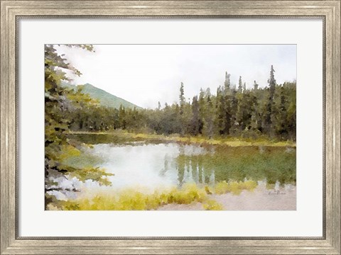 Framed Mountain Lakeshore No. 3 Print