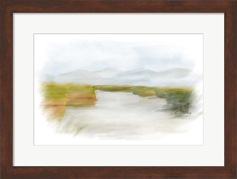 Framed Marshy Wetlands III Print