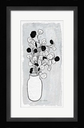 Framed Ginkgo Branches Print