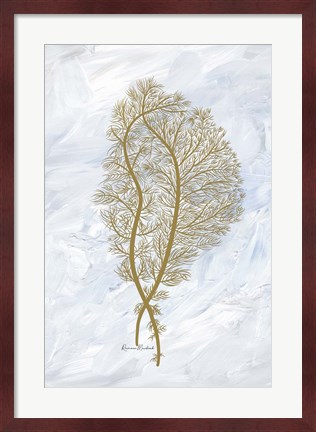 Framed Feathery Sea Fern II Print