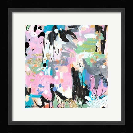 Framed Abstract Polka Dot II Print