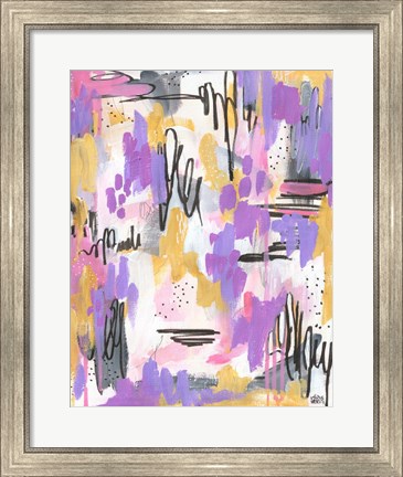 Framed Purple Abstract Print