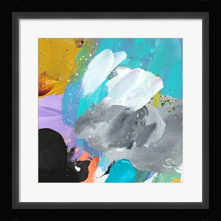Framed Blue Palette Print