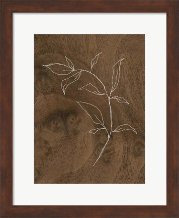 Framed Wispy Wood I Print