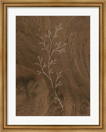 Framed Wispy Wood II Print