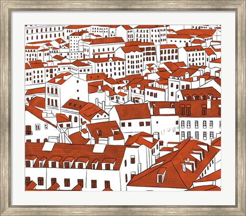 Framed Mid Town View Print