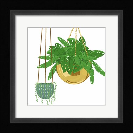 Framed Hanging Plant Set Print