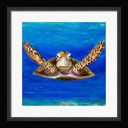 Framed On The Swim Print