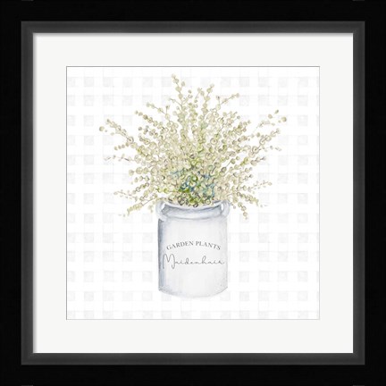 Framed Garden Plants II Print