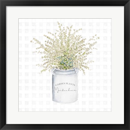 Framed Garden Plants II Print