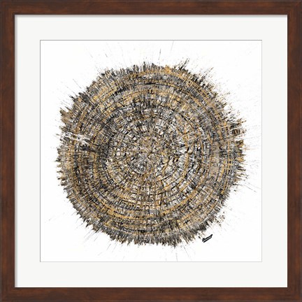 Framed Mysterious Tree Ring Print