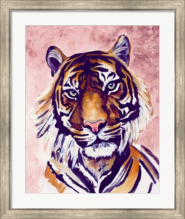 Framed Tiger Face Print