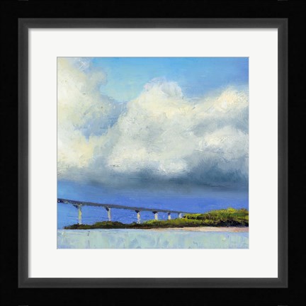 Framed Approaching The Bridge Print