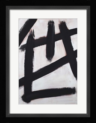 Framed Ink Strokes Print